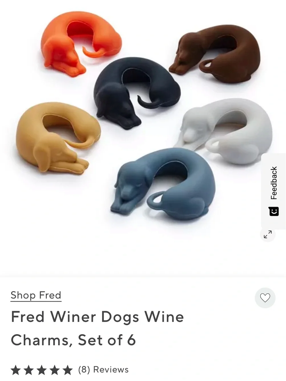 New Fred Winer Dogs Silicon Wine Markers